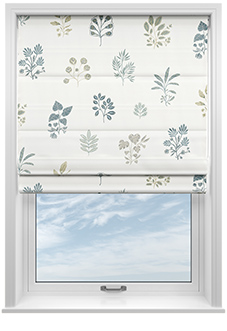 Botanical Velvet, Spring - Twist&Fit Roman Blind